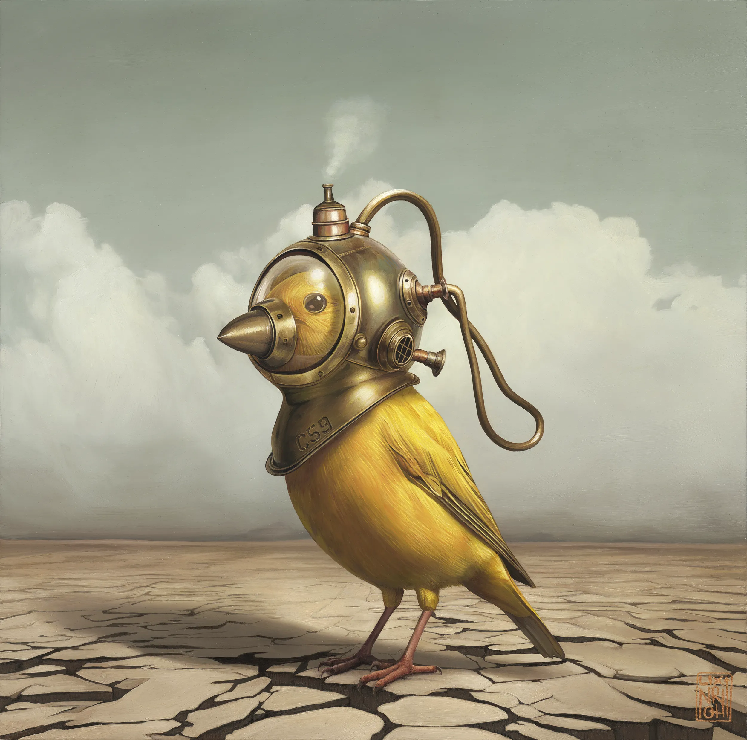 'Avant Garde' oil painting in the Bellwether Series by Lix North © 2024